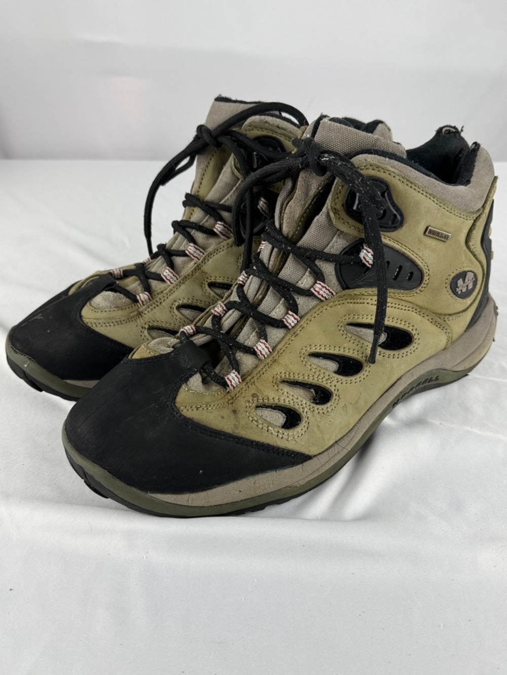 Merrell Olive Green and Black Men's Waterproof Hiking Boots